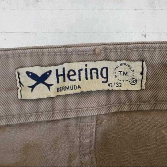 Hering Bermuda Distressed Khaki Jean Shorts Size US 32 - Picture 7 of 8